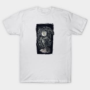 Solo Astronaut Space love - Moon Lovers T-Shirt